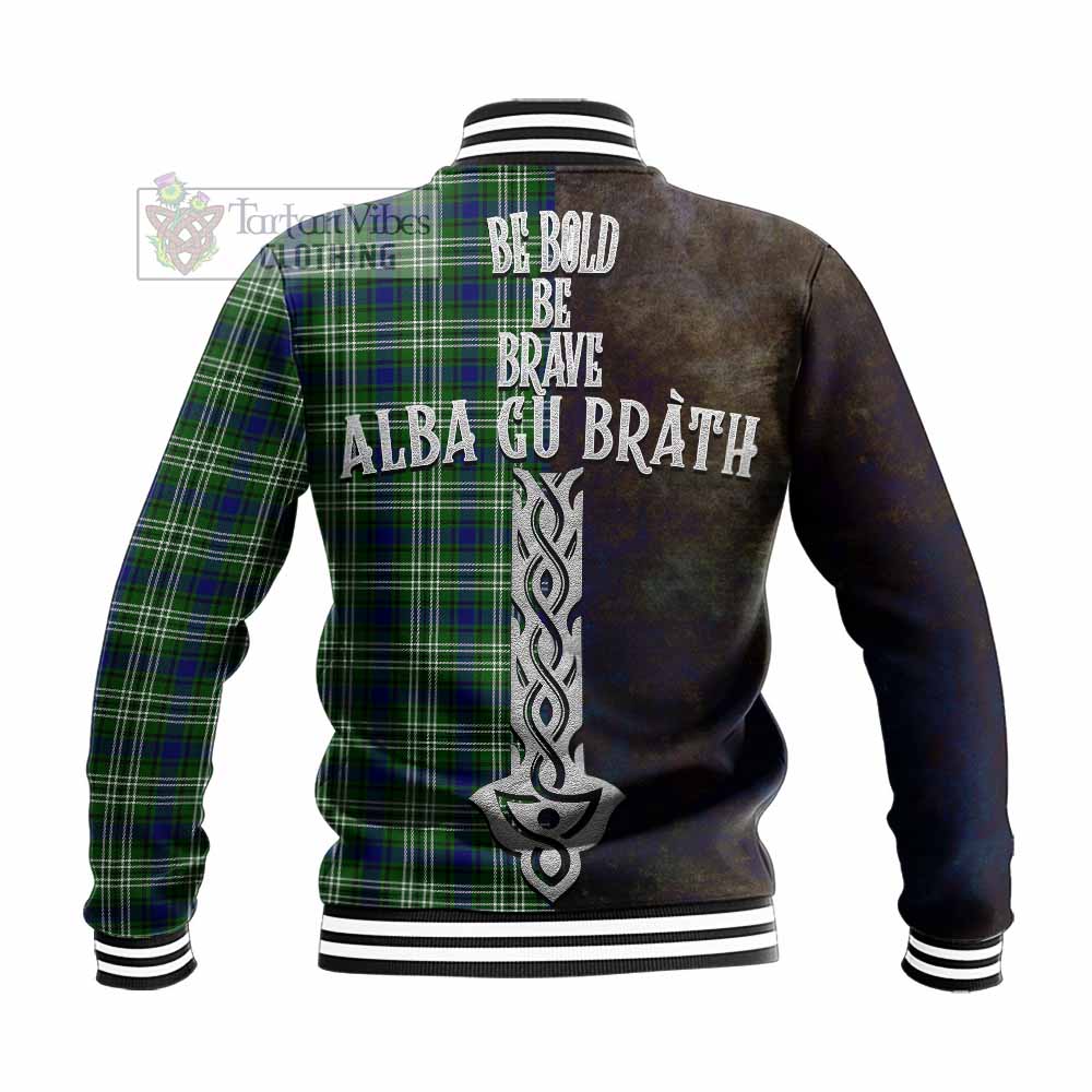 Blackadder Tartan Family Crest Baseball Jacket Alba Gu Brath Be Brave Lion Ancient Style - Tartan Vibes Clothing