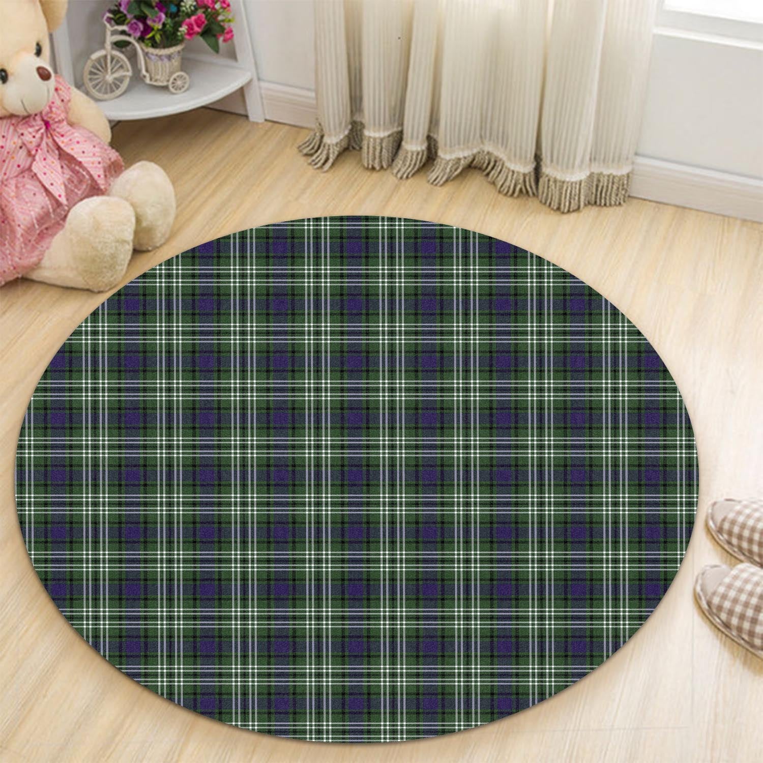 Blackadder Tartan Round Rug - Tartanvibesclothing