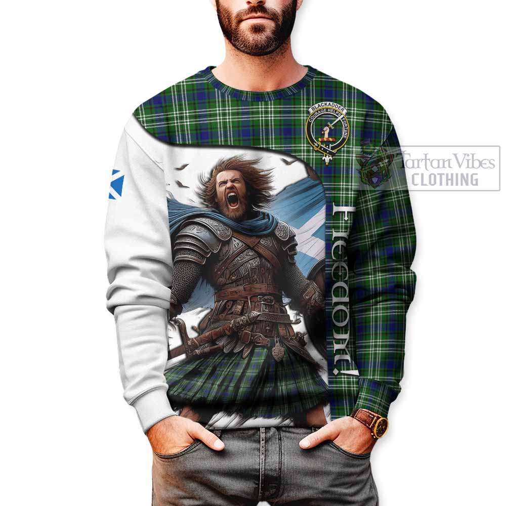 Blackadder Crest Tartan Sweatshirt Inspired by the Freedom of Scottish Warrior - Tartan Vibes Clothing