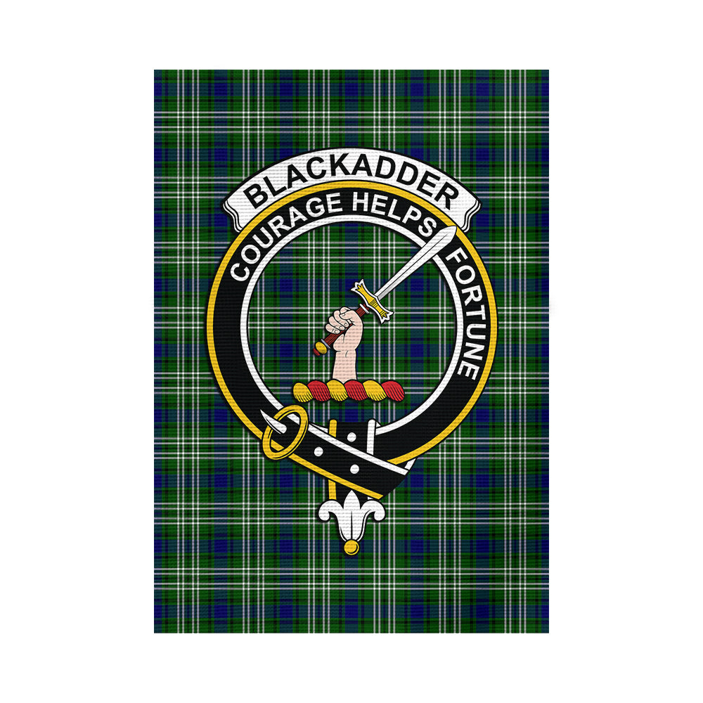 Blackadder Tartan Flag with Family Crest - Tartan Vibes Clothing