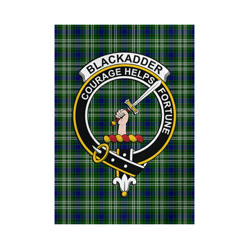 Blackadder Tartan Garden Flag with Family Crest