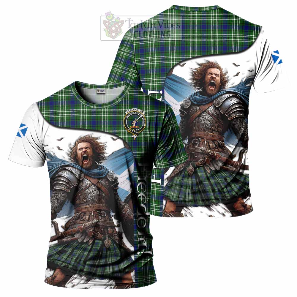 Blackadder Crest Tartan T-Shirt Inspired by the Freedom of Scottish Warrior - Tartan Vibes Clothing