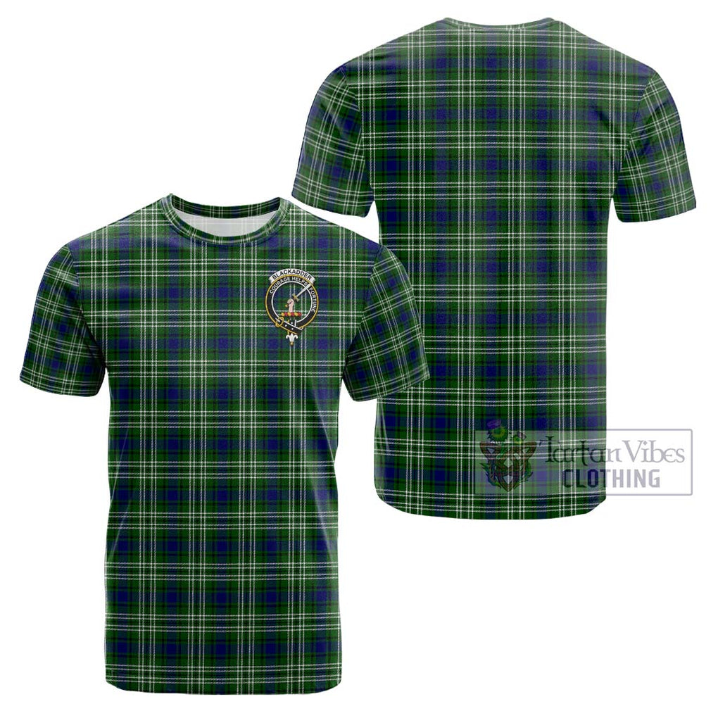 Blackadder Tartan Cotton T-Shirt with Family Crest - Tartan Vibes Clothing
