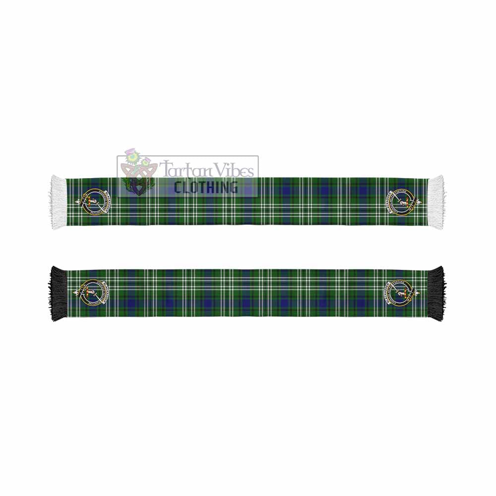 Blackadder Tartan Ruffneck Scarf with Family Crest - Tartan Vibes Clothing