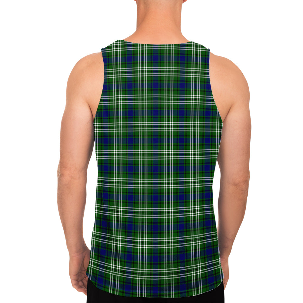 Blackadder Tartan Mens Tank Top with Family Crest - Tartan Vibes Clothing