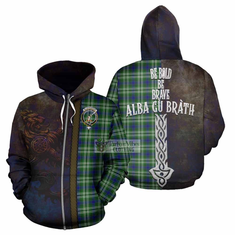 Blackadder Tartan Family Crest Hoodie Alba Gu Brath Be Brave Lion Ancient Style Zip Hoodie - Tartan Vibes Clothing