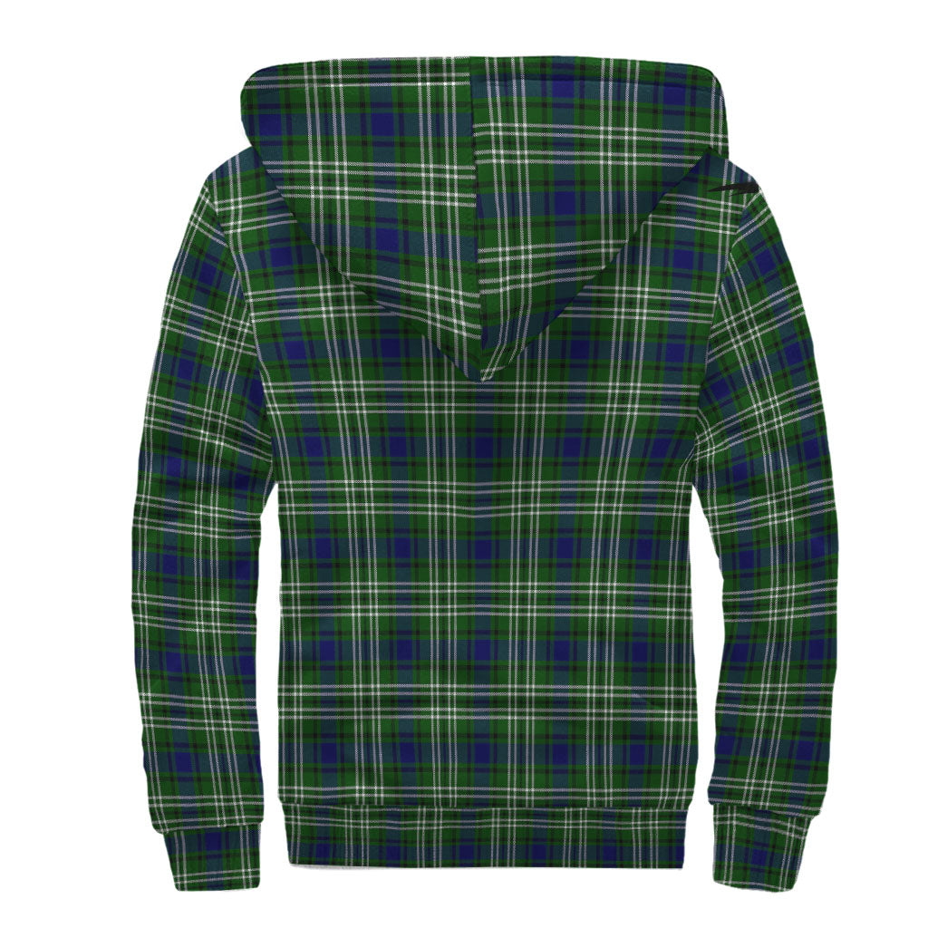 Blackadder Tartan Sherpa Hoodie with Family Crest - Tartan Vibes Clothing