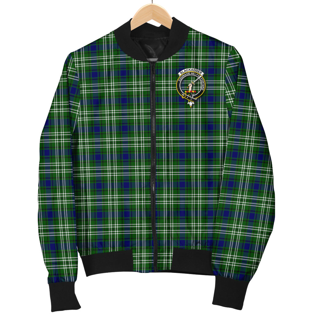 Blackadder Tartan Bomber Jacket with Family Crest - Tartan Vibes Clothing