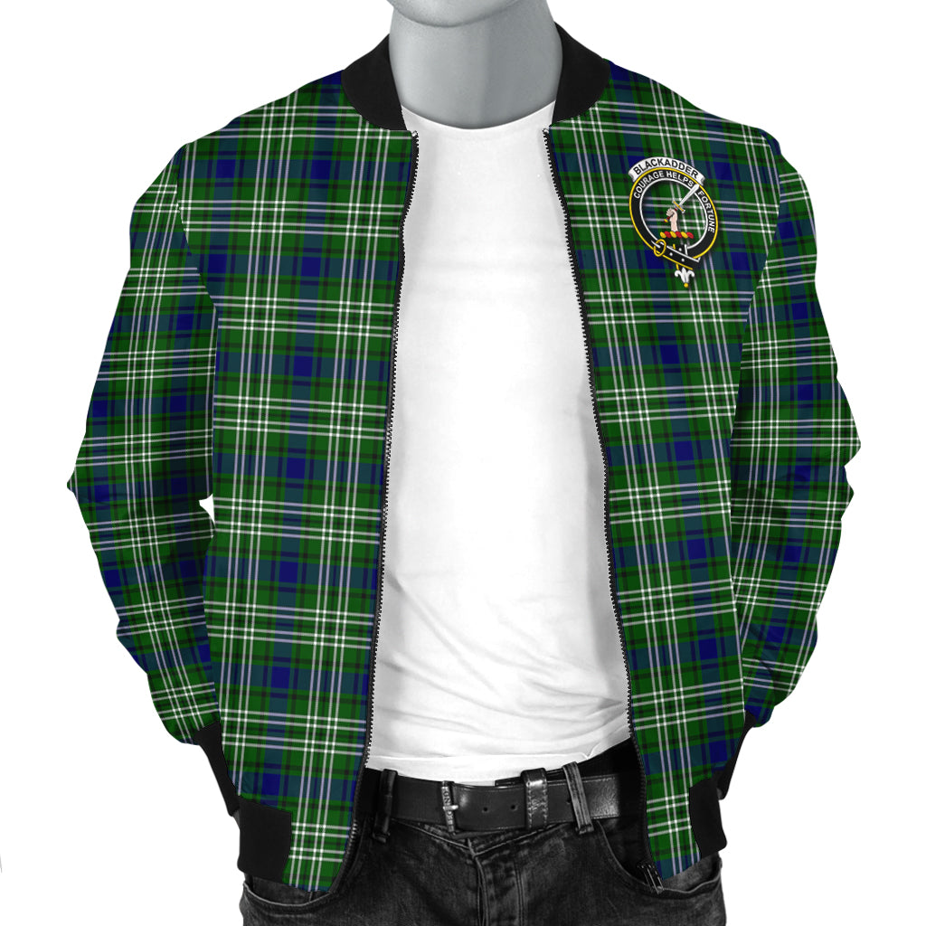 Blackadder Tartan Bomber Jacket with Family Crest - Tartan Vibes Clothing