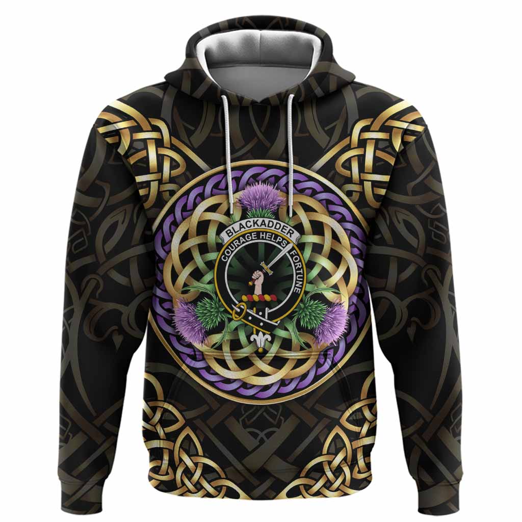 Blackadder Clan Crest Hoodie Celtic Scottish Thistle