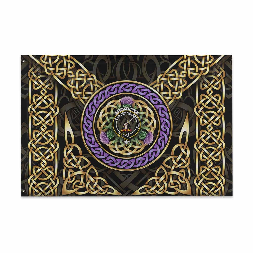 Blackadder Clan Crest House Flag Celtic Scottish Thistle 48*72 inch (120*180 cm) - Tartan Vibes Clothing