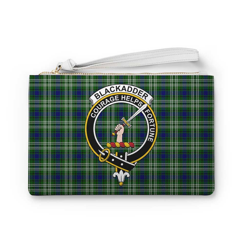 Tartan Vibes Clothing Blackadder Family Crest Tartan Clutch Bag