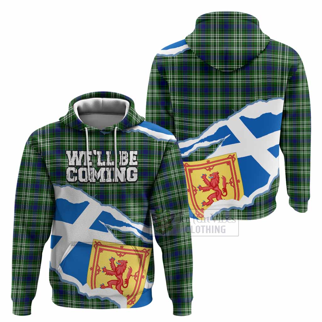 Blackadder Scotland Football Tartan Hoodie We'll Be Coming