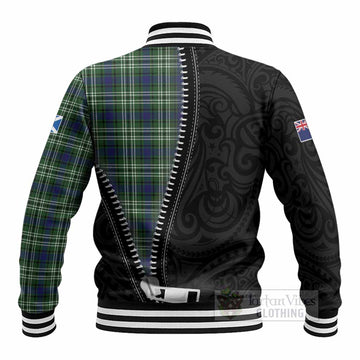 Blackadder Tartan Baseball Jacket New Zealand Pattern Unique Zipper Stylized