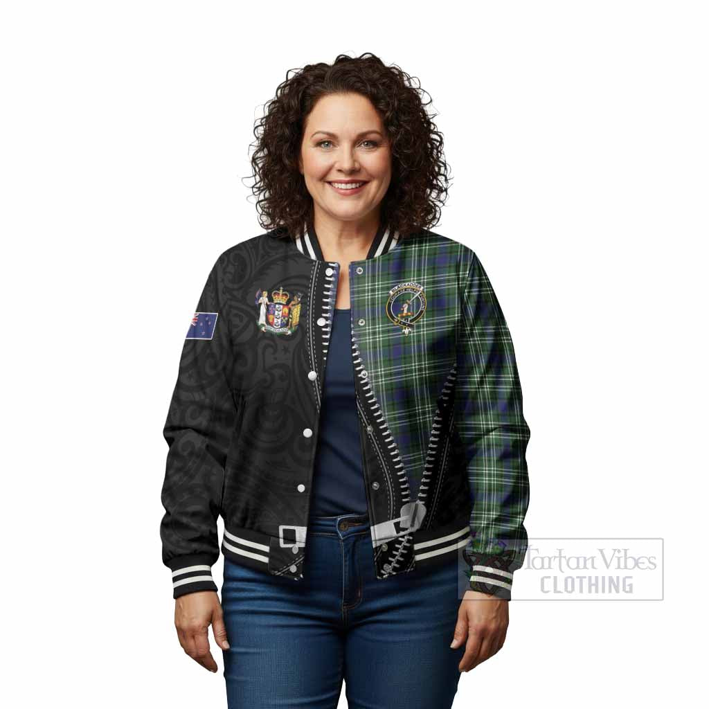 Blackadder Tartan Baseball Jacket New Zealand Pattern Unique Zipper Stylized