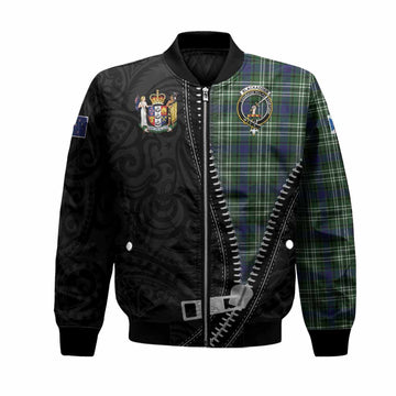 Blackadder Tartan Bomber Jacket New Zealand Pattern Unique Zipper Stylized