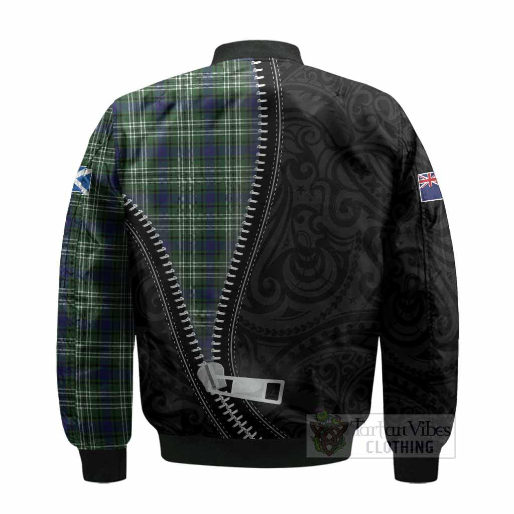 Blackadder Tartan Bomber Jacket New Zealand Pattern Unique Zipper Stylized