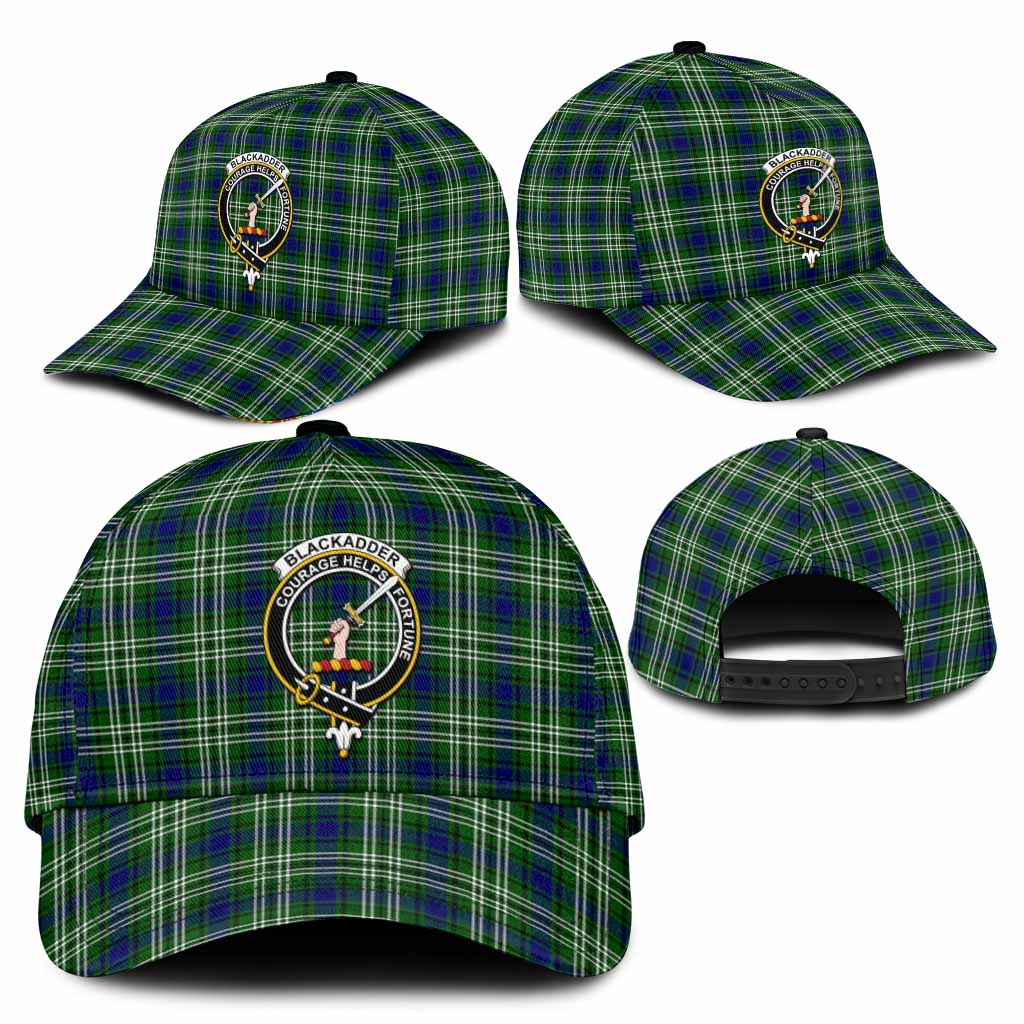 Blackadder Tartan Classic Cap with Family Crest