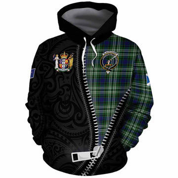 Blackadder Tartan Cotton Hoodie New Zealand Pattern Unique Zipper Stylized