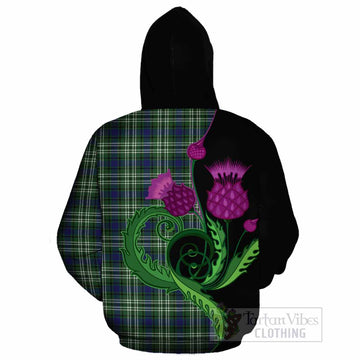 Blackadder Tartan Cotton Hoodie Traditional Scottish Thistle