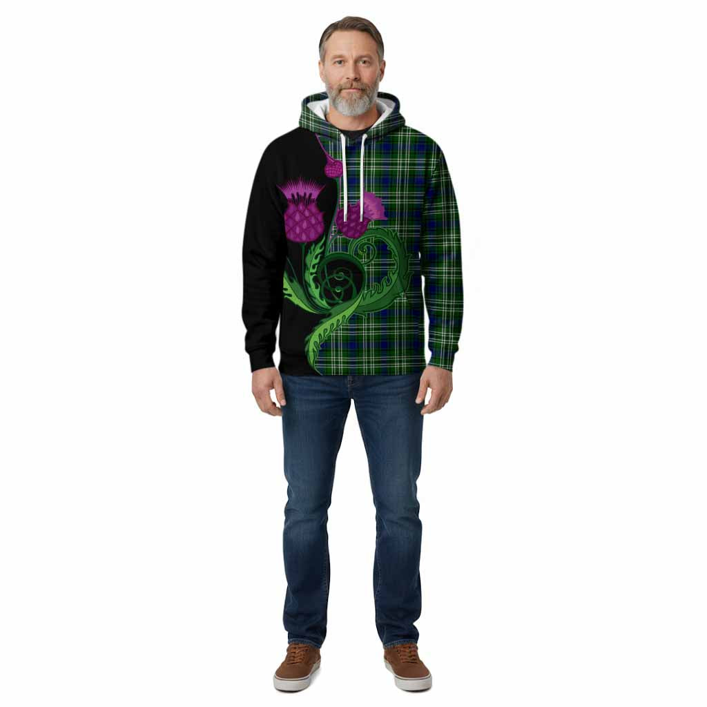 Blackadder Tartan Cotton Hoodie Traditional Scottish Thistle