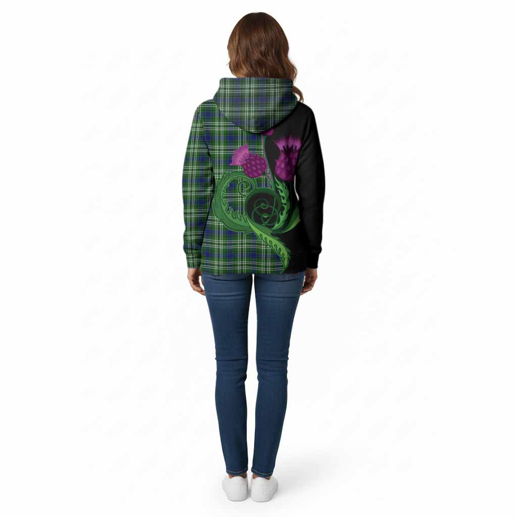 Blackadder Tartan Cotton Hoodie Traditional Scottish Thistle