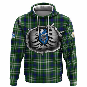 Blackadder Tartan Crest Hoodie Scotland In My Veins
