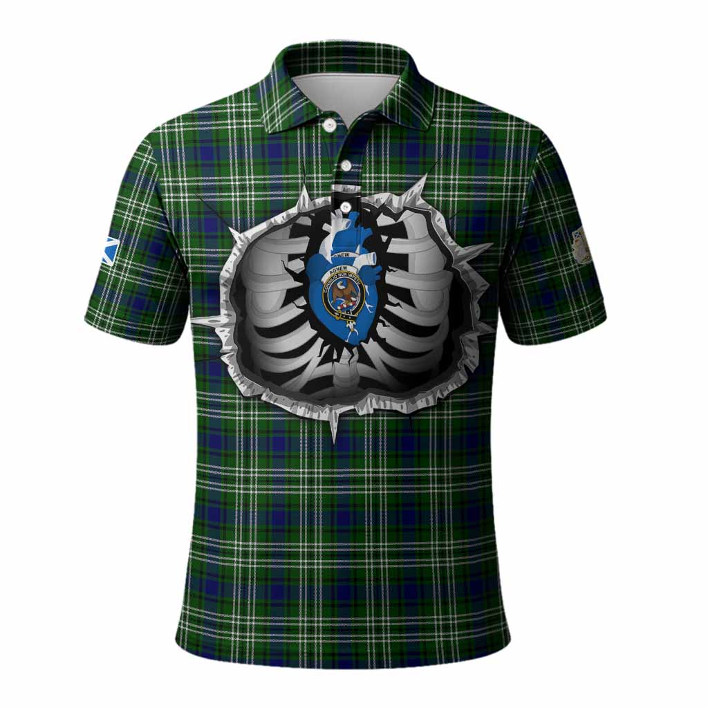 Blackadder Tartan Crest Polo Shirt Scotland In My Veins