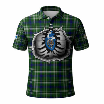 Blackadder Tartan Crest Polo Shirt Scotland In My Veins