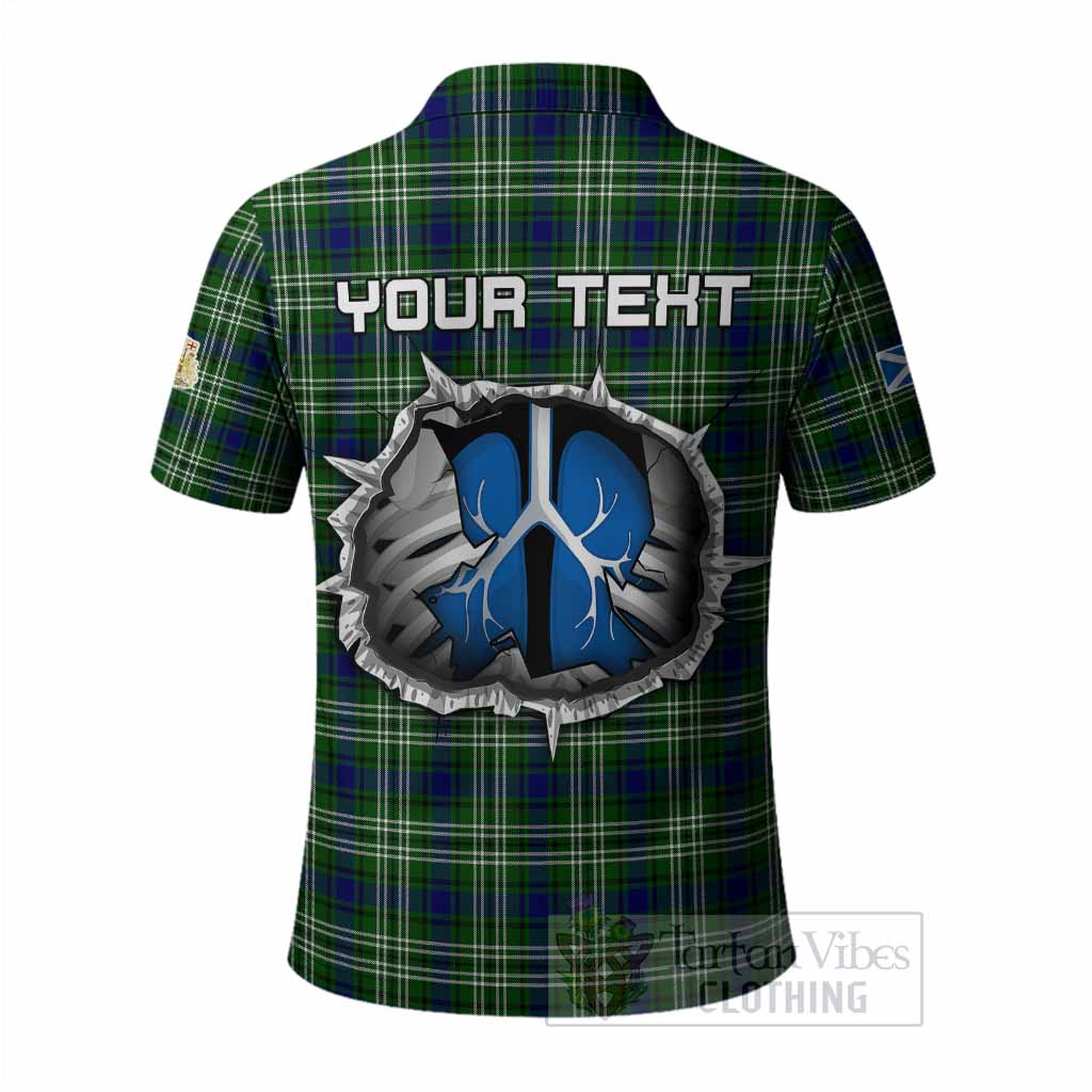 Blackadder Tartan Crest Polo Shirt Scotland In My Veins