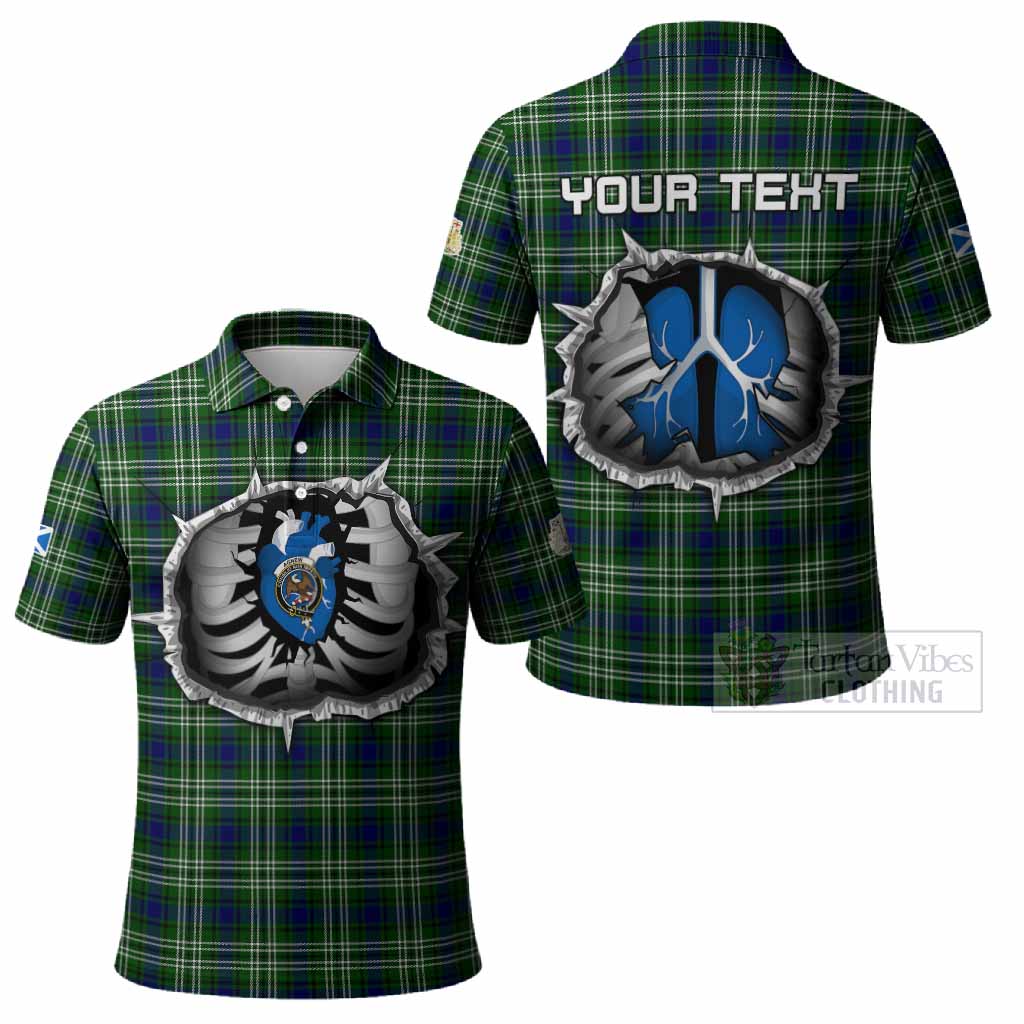 Blackadder Tartan Crest Polo Shirt Scotland In My Veins