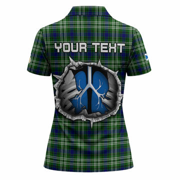Blackadder Tartan Crest Women Polo Shirt Scotland In My Veins
