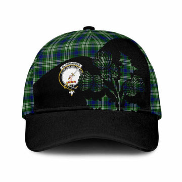 Blackadder Tartan Family Crest Classic Cap Scotland Thistle Floral Flag Style
