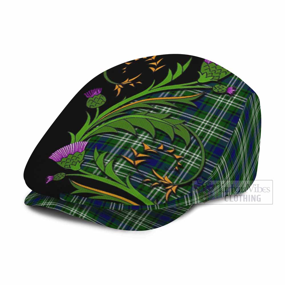 Blackadder Tartan Flat Cap, Jeff Cap Scottish Thistle Pride Heritage Art - Tartan Vibes Clothing