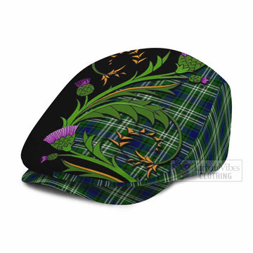 Blackadder Tartan Flat Cap, Jeff Cap Scottish Thistle Pride Heritage Art