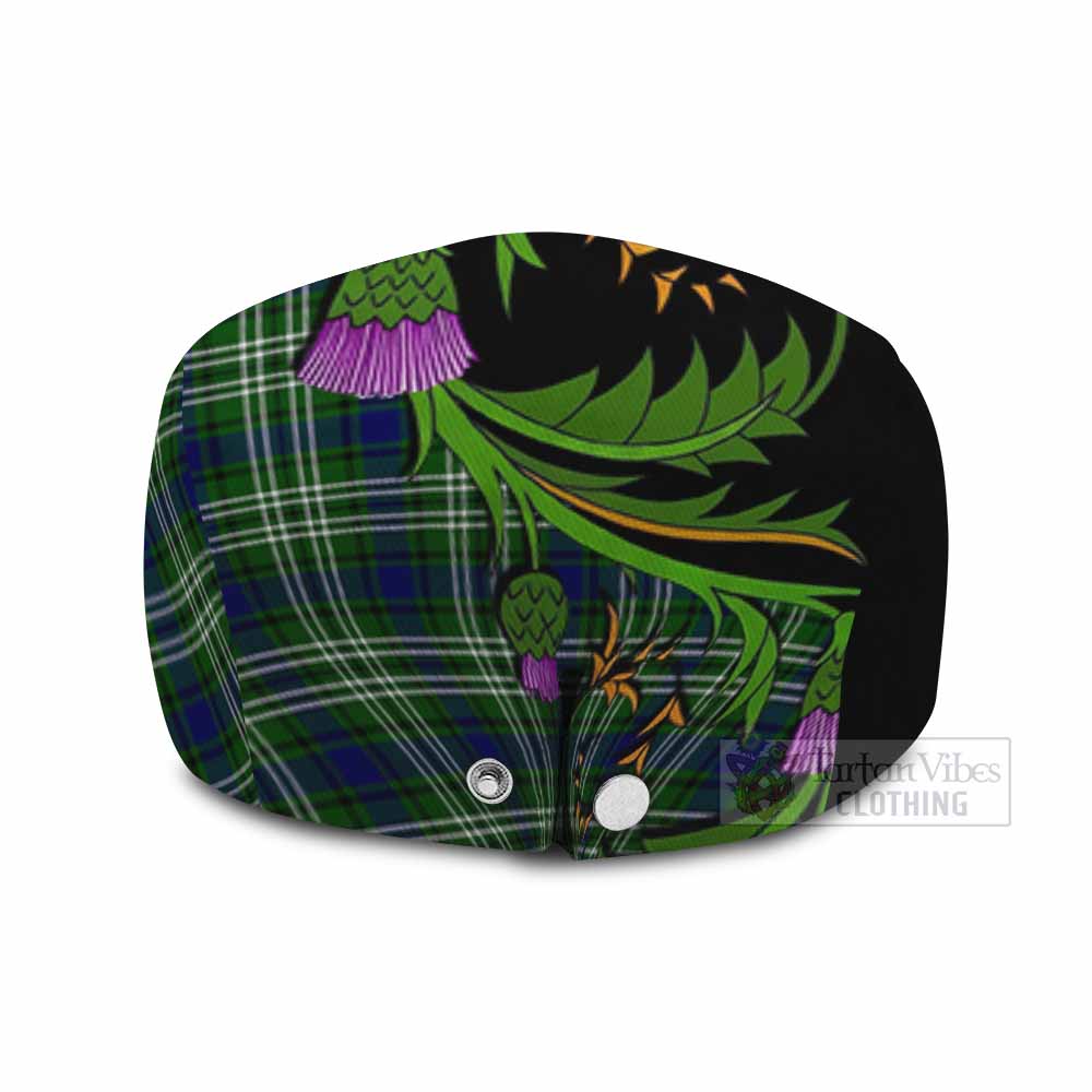 Blackadder Tartan Flat Cap, Jeff Cap Scottish Thistle Pride Heritage Art - Tartan Vibes Clothing
