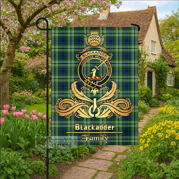 Blackadder Tartan Garden Flag with Highland Thistle Cherish Family Crest Style