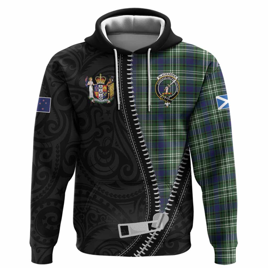 Blackadder Tartan Hoodie New Zealand Pattern Unique Zipper Stylized