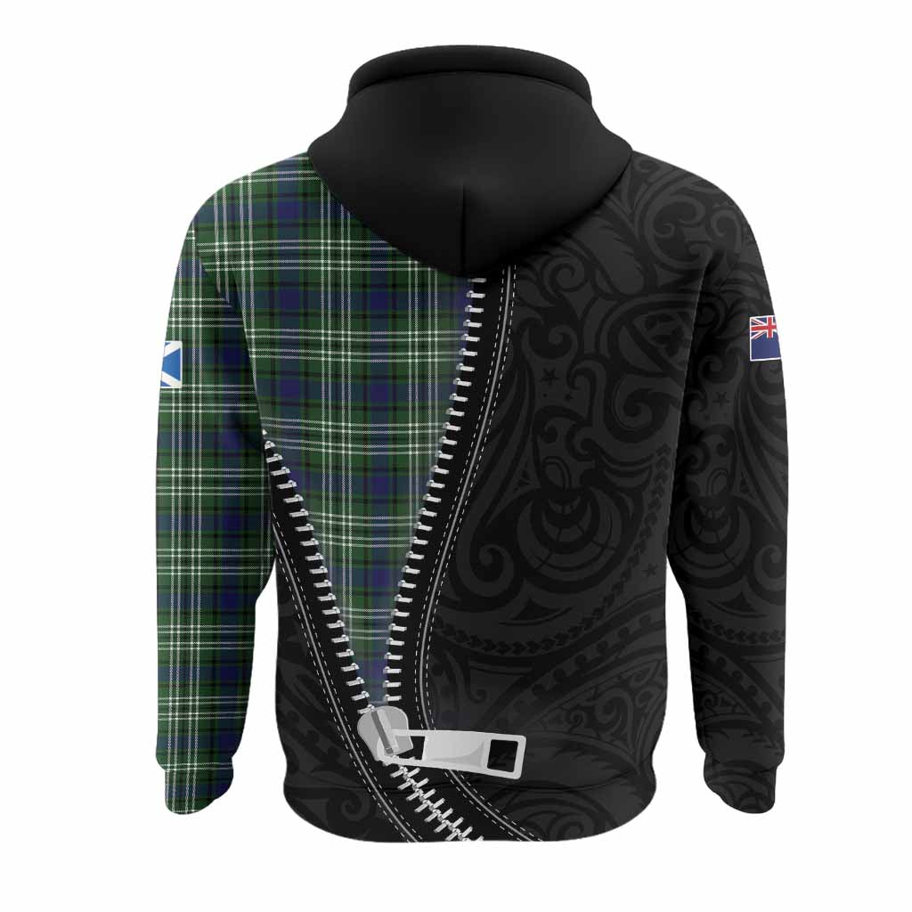 Blackadder Tartan Hoodie New Zealand Pattern Unique Zipper Stylized