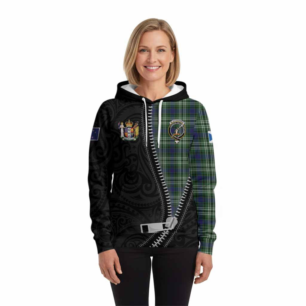 Blackadder Tartan Hoodie New Zealand Pattern Unique Zipper Stylized