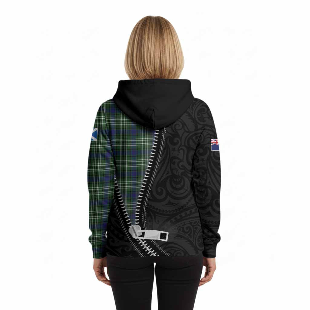 Blackadder Tartan Hoodie New Zealand Pattern Unique Zipper Stylized