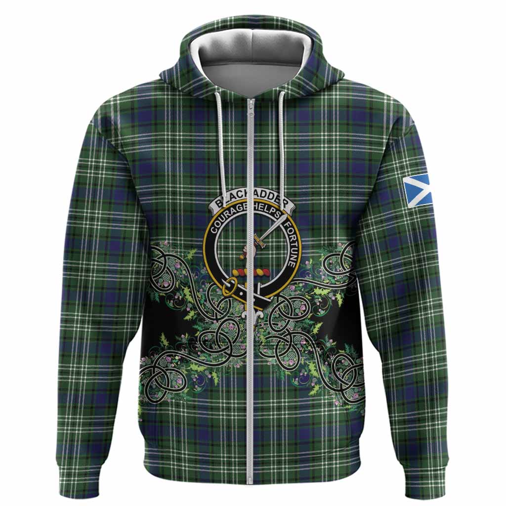 Blackadder Tartan Hoodie Thistle Scottish Spirit