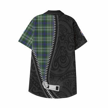 Blackadder Tartan Kid Hawaiian Shirt New Zealand Pattern Unique Zipper Stylized