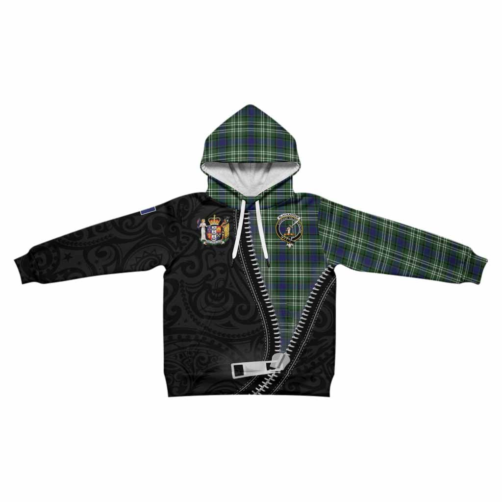 Blackadder Tartan Kid Hoodie New Zealand Pattern Unique Zipper Stylized