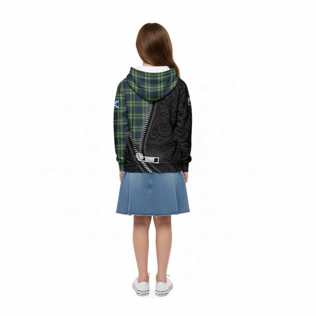 Blackadder Tartan Kid Hoodie New Zealand Pattern Unique Zipper Stylized