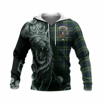Blackadder Tartan Knitted Hoodie Roaring Lion Heritage