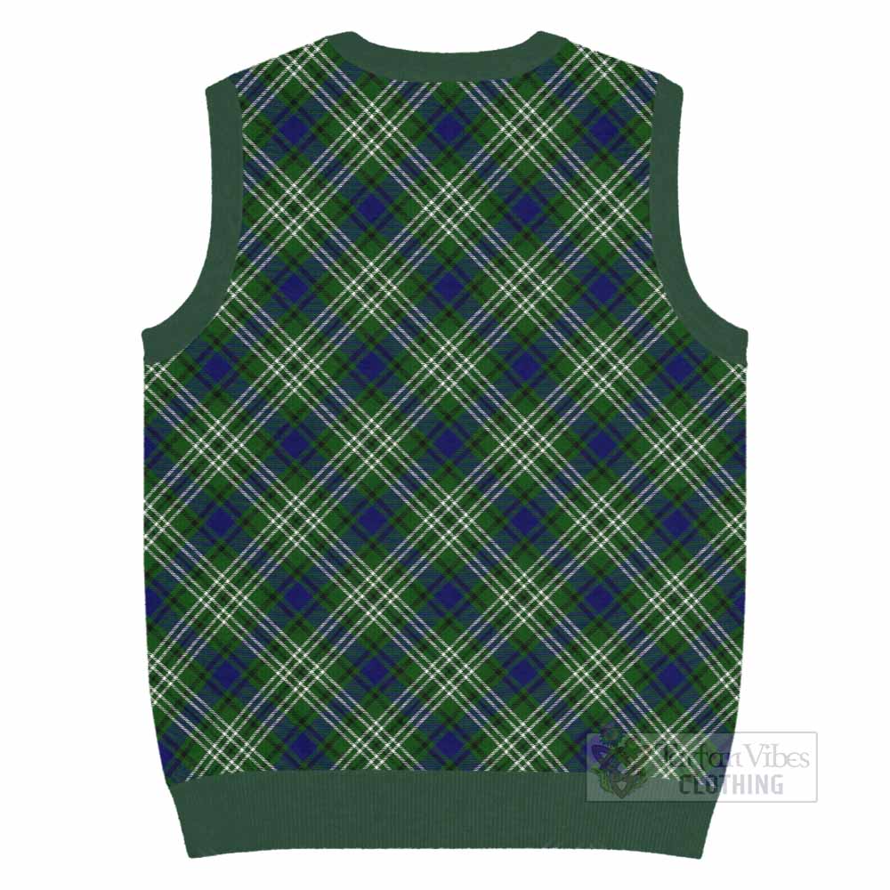 Blackadder Tartan  Knitted V-Neck Vest Cross Style