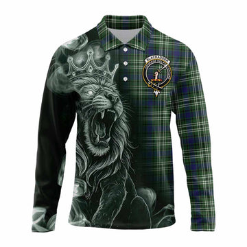 Blackadder Tartan Long Sleeve Polo Shirt Roaring Lion Heritage