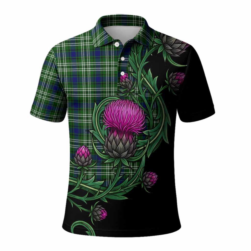 Blackadder Tartan Polo Shirt Resilient Scottish Thistle