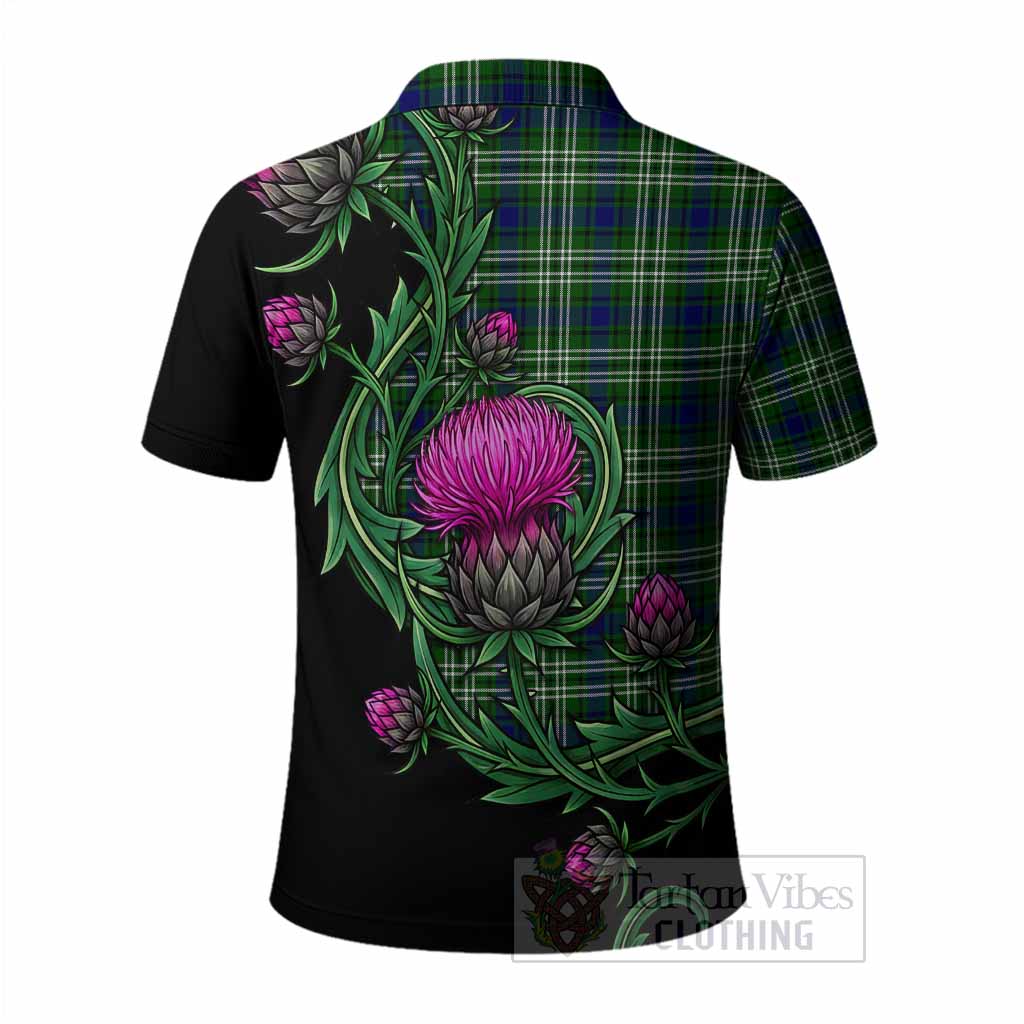 Blackadder Tartan Polo Shirt Resilient Scottish Thistle